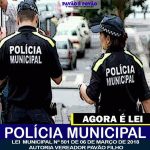 projeto de Pavão Filho que altere nomenclatura da Guarda Municipal.