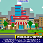Pavão Filho solicita construção de Shopping Popular.