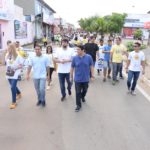 Osmar Filho e lideranças políticas participam de I caminhada.