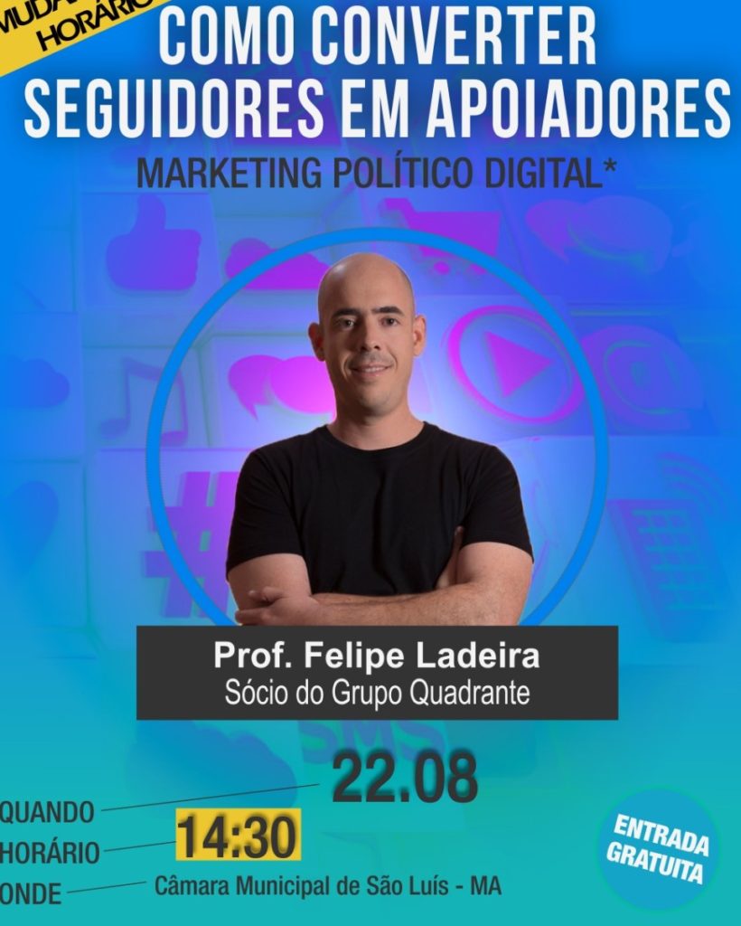 Câmara de São Luís promove palestra sobre Marketing Político Digital