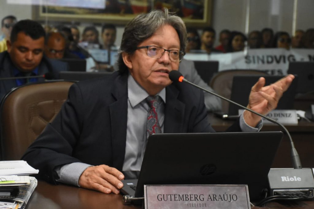 O vereador Dr. Gutemberg Araújo