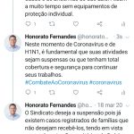 Coronavírus: Vereador Honorato faz alerta para necessidade de proteção dos agentes comunitários de saúde